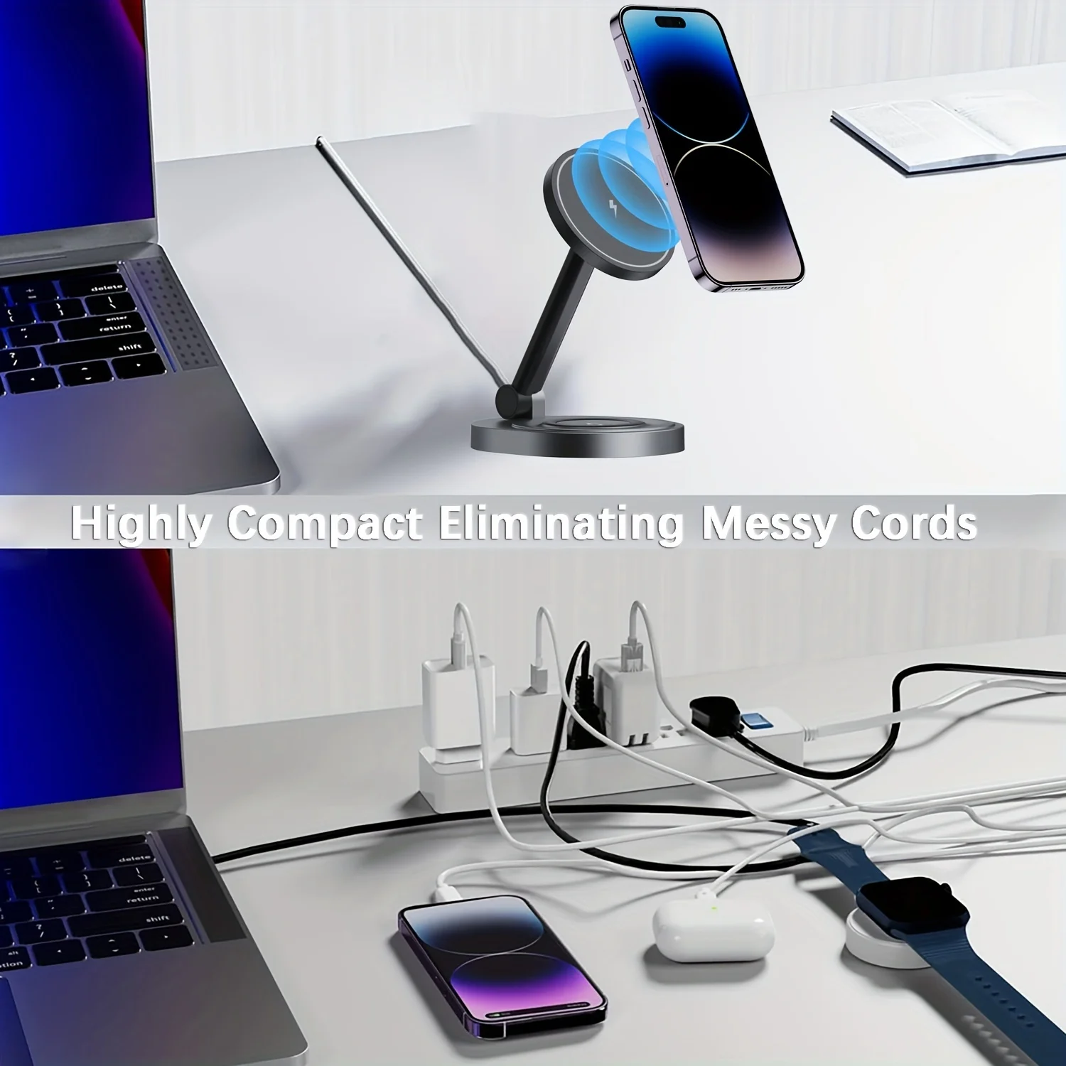 2 In 1 Magnetic Wireless Charg - Watch Charging Dock review and price